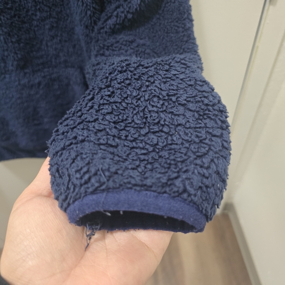 Levi's Navy Blue Sherpa Hoodie - Picture 5 of 10